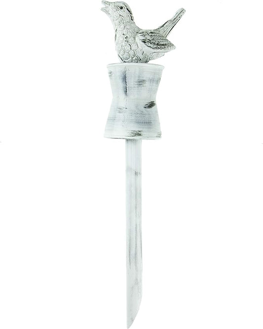 Clever Garden Heavy Duty Decorative Hose Guide - White Sparrow, 1 Pack