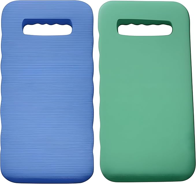 Bexter Foam Garden Kneeling Pads (2-Pack) – Thick, Lightweight Cushion for Gardening, Cleaning, Exercise – 15.75'' x 7'' x 0.68'' – Assorted Colors: Blue, Pink, Yellow, Green