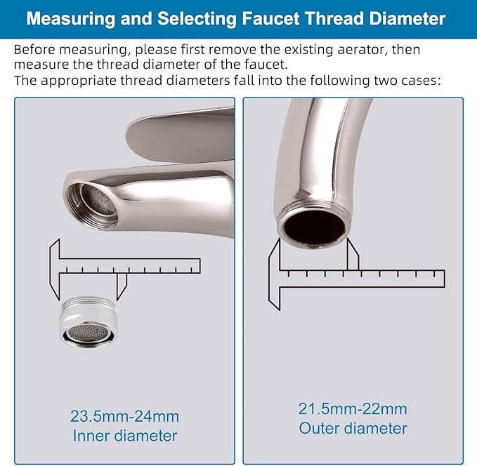Hibbent Faucet Adapter Kit, Swivel Aerator Adapter to Connect Garden Hose - Multi-Thread Kitchen Sink Faucet to Garden Hose Adapter 3/4 Inch - Brushed Nickel