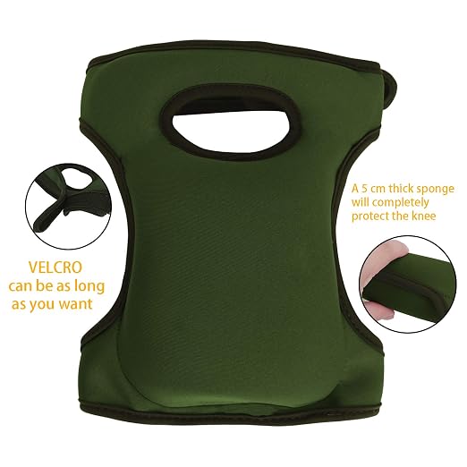 PURFUN Home Garden Knee Pads Ultra Thick Soft Memory Foam Kneeler Knee Protection Cushion Adjustable Knee Braces Kneepads for Gardening Cleaning Kneeling Scrubbing Floors Working