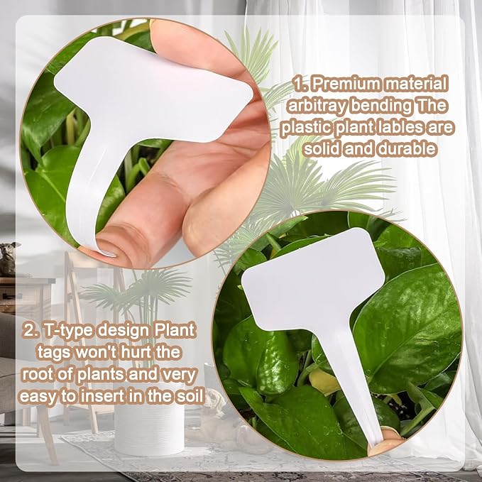 100 Pcs Seed Envelopes, 50 Pcs Plant Labels and 2 Marker Pens