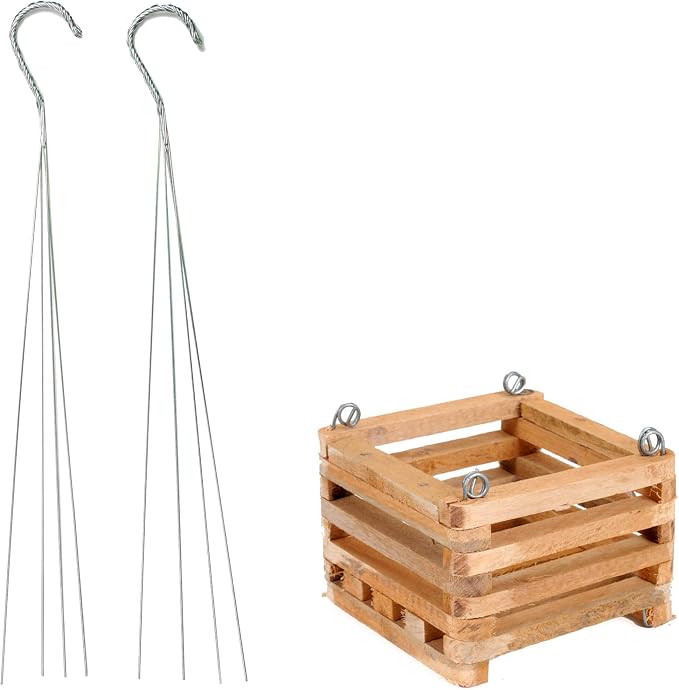 Better-GRO Cedar Slat Vanda Basket - 6 inch Square