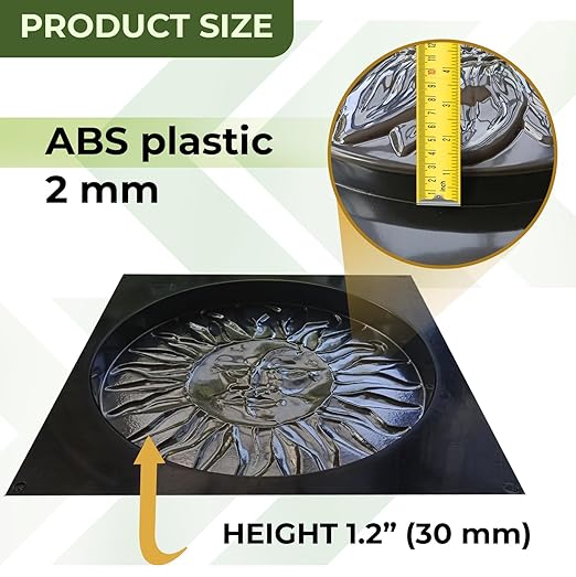 Sun Moon Garden Stone Stepping Mold Pathmaker Mold Concrete - Sun Stepping Stone Precast Concrete Pavers