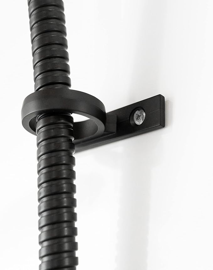Dura Faucet DF-SA155-MB RV Shower Hose Guide Ring - Mounting Screws Included (Matte Black)