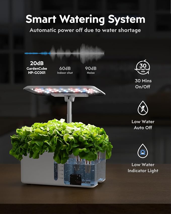GardenCube Water Pump Replacement Accessories: Only Compatible with HP-GC001 8pods GardenCube Indoor Garden Hydroponics Growing System