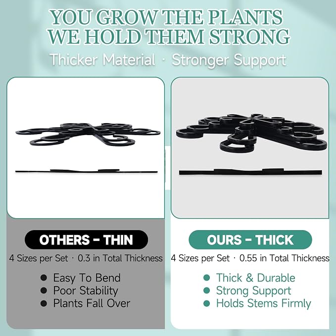 32pcs Plant Stem Support, Plant Support for Indoor Plants, Climbing Houseplant Stem Holders, Reusable Plant Stabilizer, Plant Accessories Indoor