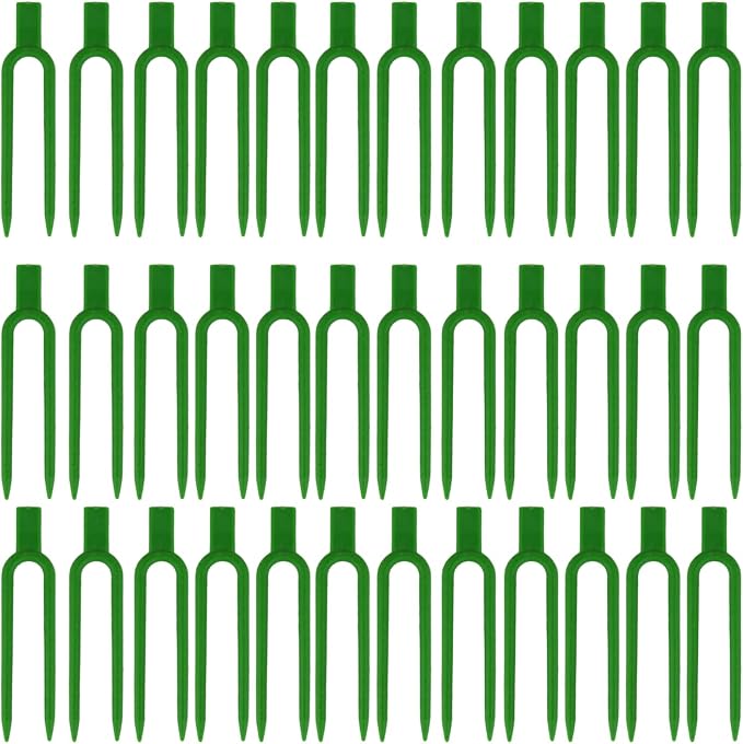 120 Pcs Plastic Strawberry Plant Support Pins Plant Clips Garden Pins for Plant Cutting,Green U-Shaped Anchor Clips for Cuttings, Strawberry Runners While They Root Green