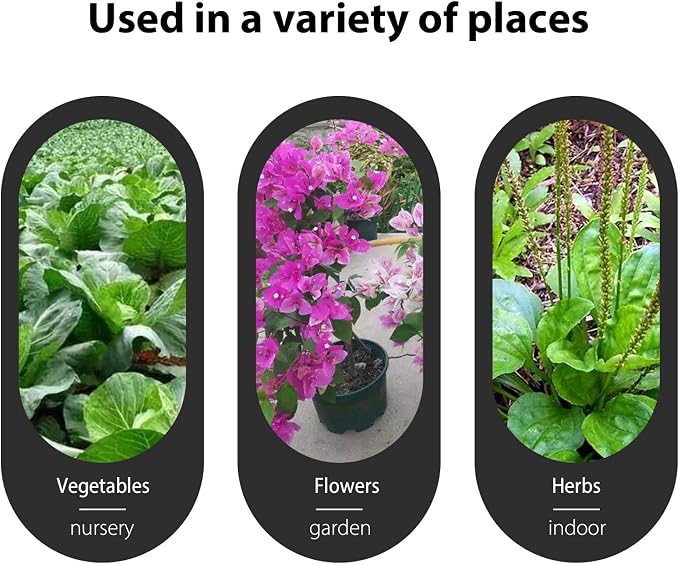 KINGLAKE Blue Plant Labels,100 Pcs 6 x10cm Plastic Plant T-Type Tags Nursery Garden Labels