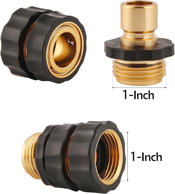 BILAL 12 Piece Quick Connect Hose Fittings for Garden Hose Quick Connector with Gasket, 3/4 Inch GHT Male and Female Attachment Quick Release Water Hose Adapter
