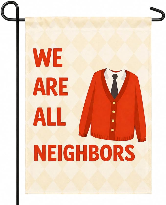 Fall Decor - We Are All Neighbors Garden Flag for for Outdoor Outside | Fall Decorations for Thanksgiving Party Favors Supplies - Inclusivity Diversity Love Thy Neighbor Banner for Garden Porch Patio Lawn Yard
