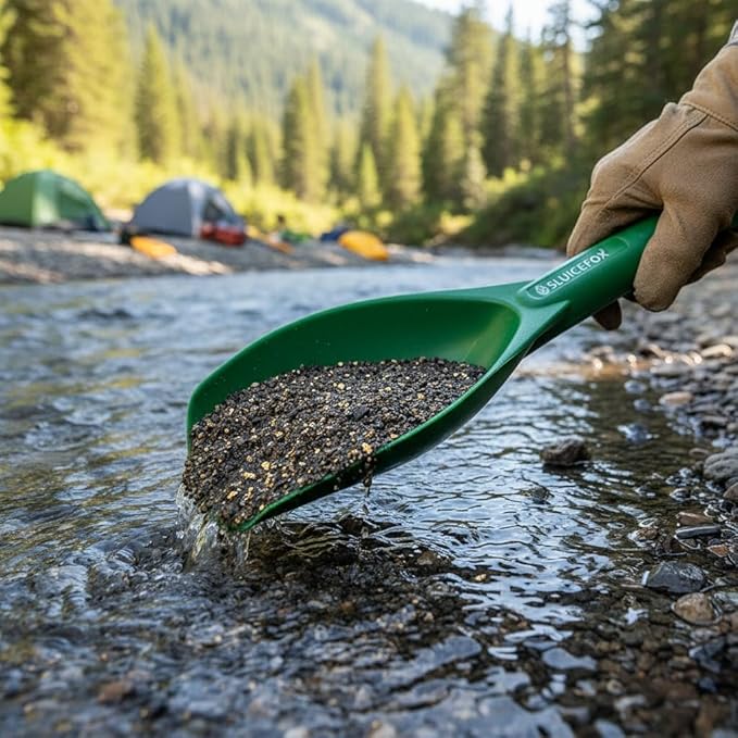 Sluice Fox Gold Prospecting Paydirt Scoop | Durable Plastic Hand Trowel Shovel | Lightweight Tool for Panning, Dredging & Crevice Digging