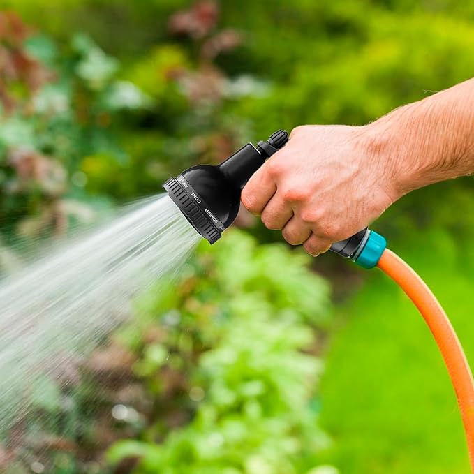 Besiter Garden Hose Nozzle Sprayer: 2 Pack 10 Watering Patterns Spray Nozzles Heavy Duty Hose Head Hose Attachment