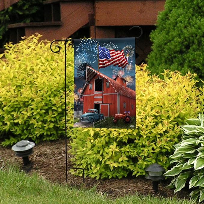 Briarwood Lane Summer Garden Flag 12x18 For Outdoor American Celebration Barn For Summer Garden Flag Flags For Outside