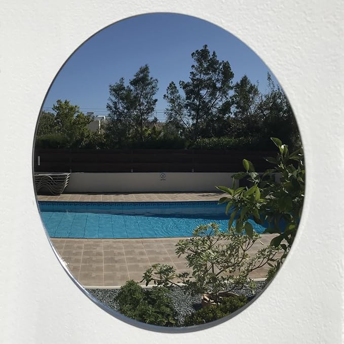 Safety Circle Garden Mirrors 40cm Diameter with Fixers