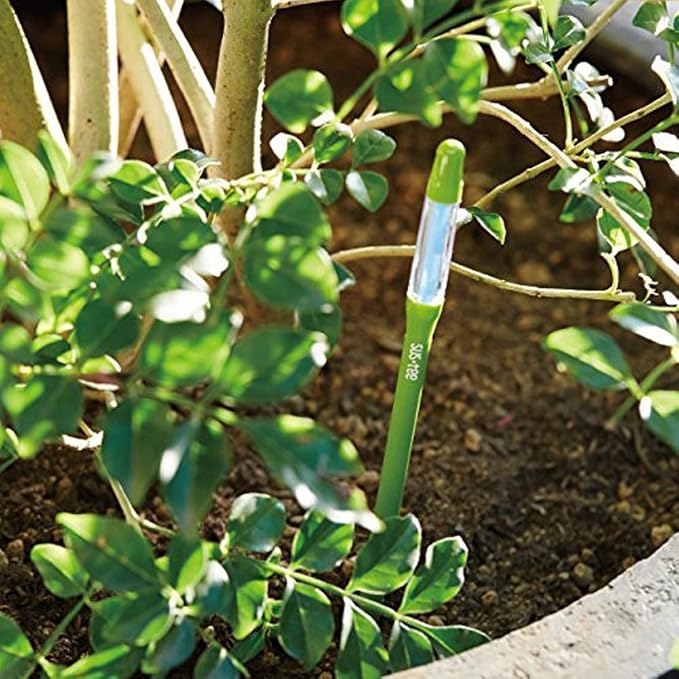 Sustee Aquameter (Green, Large, Refillable) - Plant Soil Moisture Meter, Sensor, Probe, Indicator - Best for Potted Plants