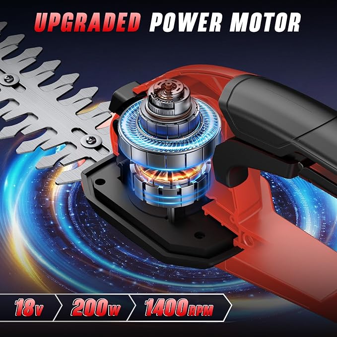 Cordless Grass Shear & Hedge Trimmer fit Milwaukee M18/18V Battery, 2 in 1 Handheld Electric Shrubbery Trimmer, Bush Trimmer for Yard & Garden, Lawn(Tool Only)