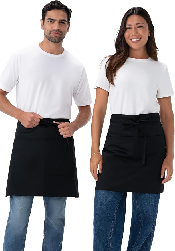 Chef Works Unisex Half Bistro Server Apron