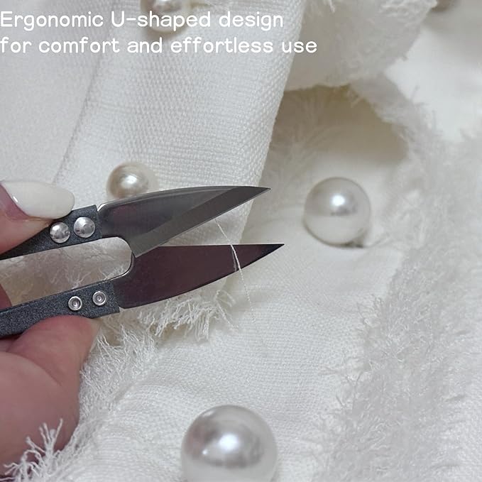 4-Piece Set 4.1-Inch Pruning Shears - Lightweight Stainless Steel Plant Pruning Tools, Ideal for Trimming Buds, Leaves, and Small Branches，sewing, quilting, weaving