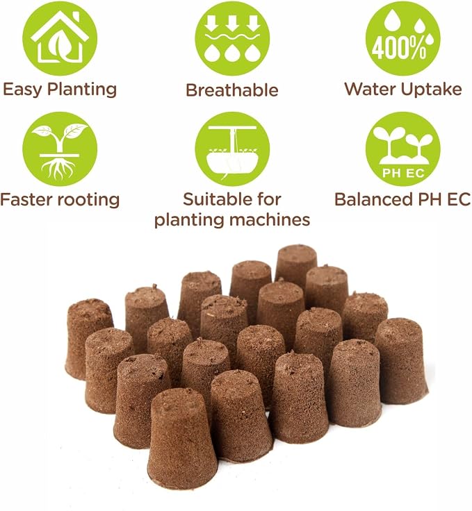 Round Hydroponics Grow Sponges 20 Pack