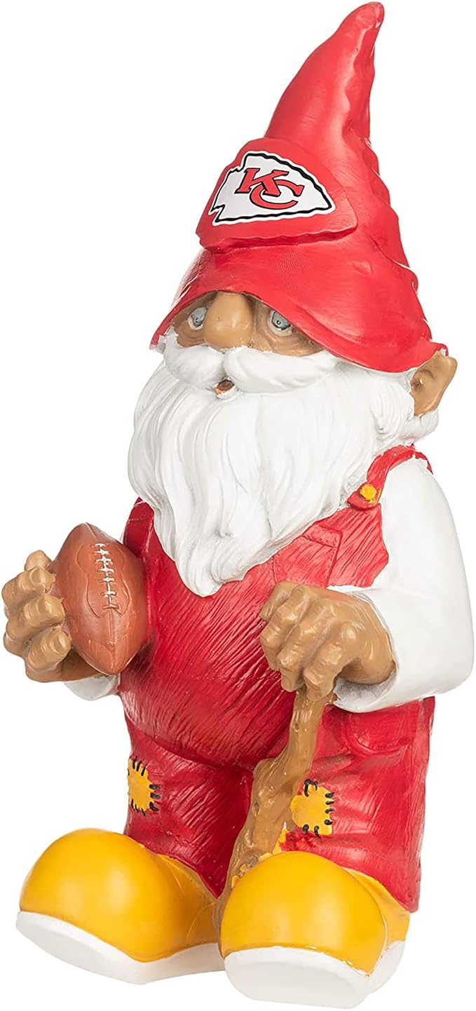 NFL Resin 11.5" Team Logo Outdoor Garden Statue Gnome