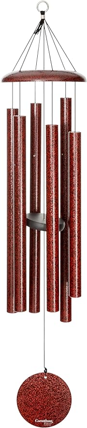 Corinthian Bells by Wind River - 44 inch Ruby Splash Wind Chime for Patio, Backyard, Garden, and Outdoor Decor (Aluminum Chime) Made in the USA