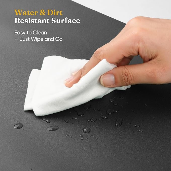 Grenebo High-Density NBR Foam Garden Kneeling Pad, 1.6" Extra Thick Gardening Pad for Kneeling, Ultra Soft Kneeling Pad for Gardening, Work, Exercise, Yoga, 17.3×11×1.6 in (1, Black)