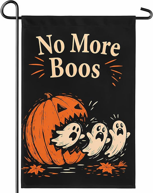 Halloween Party Decorations - Ghost Pumpkin Halloween Garden Flag | Double Sided Halloween Backdrop Banner - Halloween Party Favors Supplies Decor for Garden Yard Porch Patio Lawn Outdoor Outside
