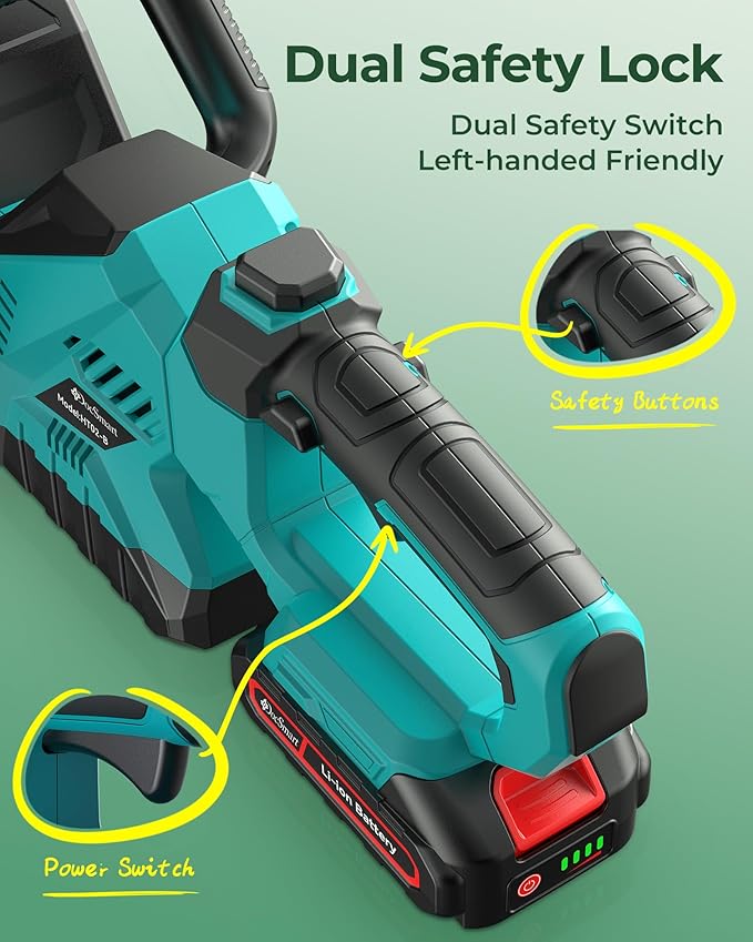20'' Hedge Trimmers Cordless with Battery, Brushless Electric Bush Clipper with 2 Pack Rechargeable Batteries, 3000RPM 180° Rotatable Head, 2/3'' Blade Gap, Gardening Gifts for Men Dad Father
