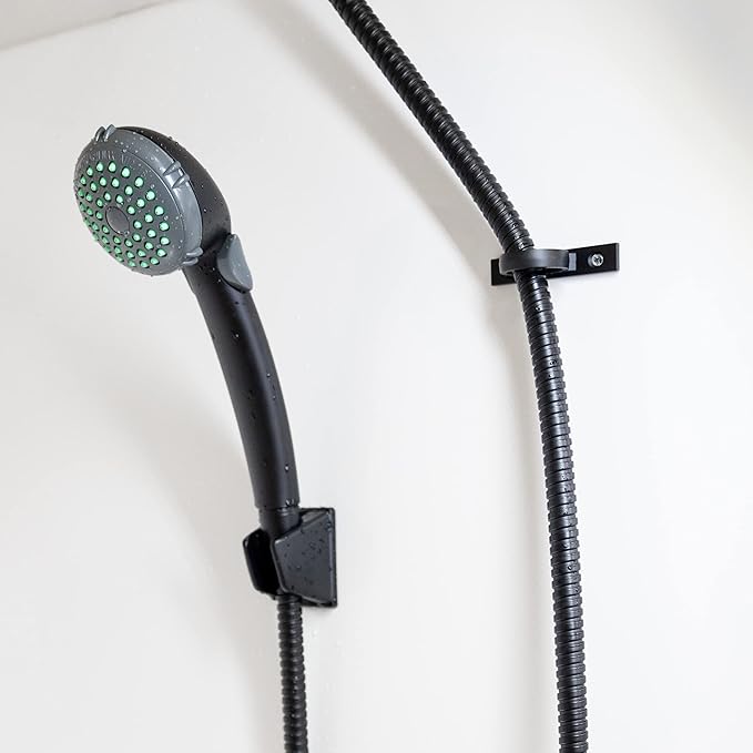 Dura Faucet DF-SA155-MB RV Shower Hose Guide Ring - Mounting Screws Included (Matte Black)