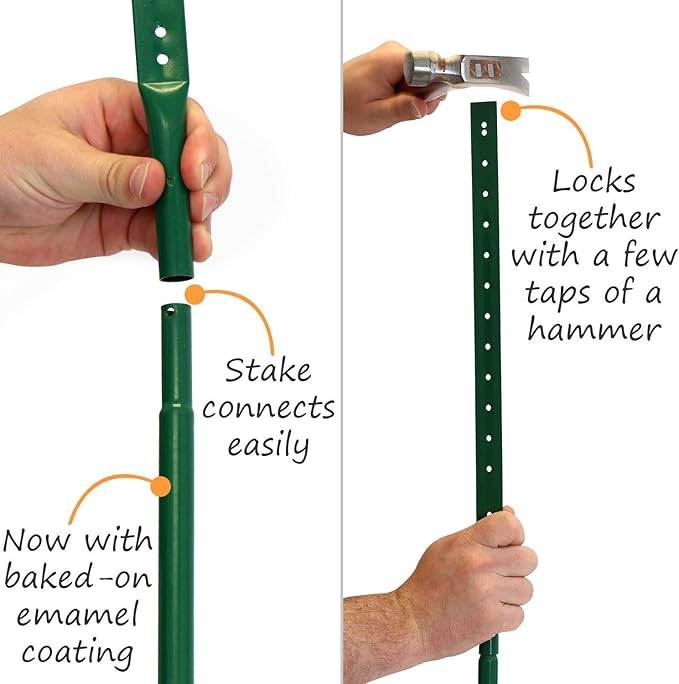 SmartSign 10 x 10 inch Pollinator Friendly Garden Sign & Stake Kit, 40 mil Laminated Rustproof Aluminum, 3 foot Stake, Set of 1, For Yard, Lawn