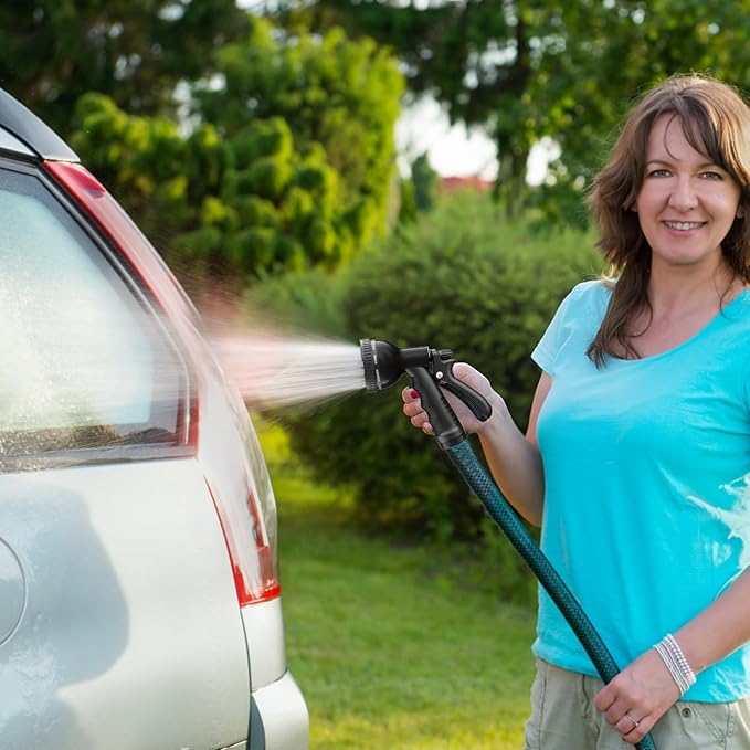 Besiter Garden Hose Nozzle Sprayer: 2 Pack 10 Watering Patterns Spray Nozzles Heavy Duty Hose Head Hose Attachment
