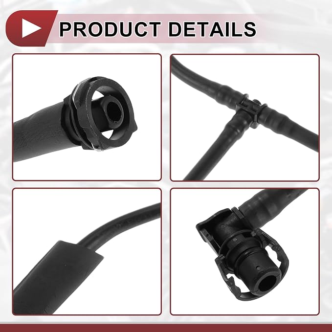 1 Pc Overflow Reservoir Hose for Jaguar F-Pace 2017-2021 for Land Rover Range Rover Velar 18-21 Radiator to Expansion Tank Hose No.LR091813 Plastic