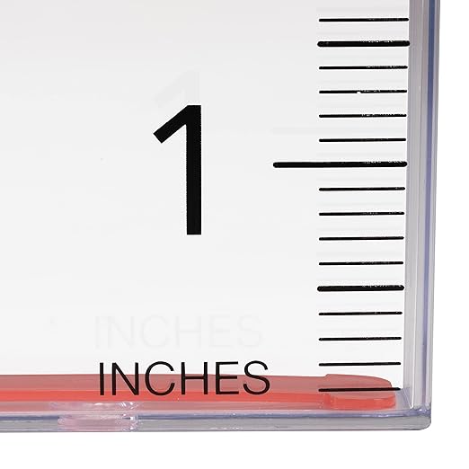 AcuRite Waterfall Rain Gauge with 5-inch Rainfall Capacity (00858W), Clear