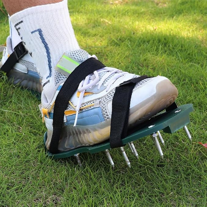 POPETPOP 10pcs Turf Spike Laces for Aerator Shoes Grass Shoes for Lawn Aeration Nylon Lawn Aerator Tool Strap Easy to Use