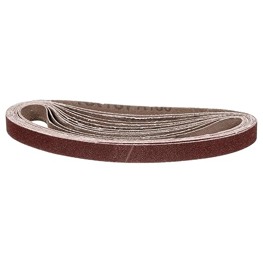 1/2 x 18 Inch Sanding Belt, 30 Pcs 150 Grit Knife Sharpener Belts Work Sharpening for Belt Sander Knife Carving Tool Metal Working