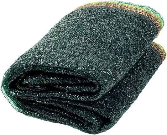 Cool Area 55% 6.5x20ft Sunblock Shade Cloth Cover Mesh UV Resistant Net for Garden Flower Plant Greenhouse, Dark Green