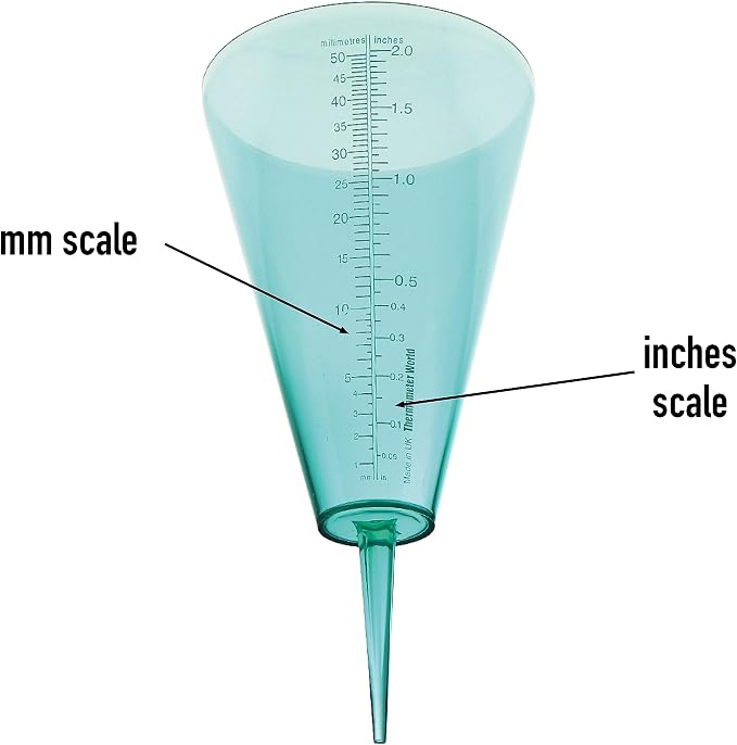 Rain Gauge to Monitor Rainfall Levels with Easy Read Scale The Perfect Outdoor Rain Meter for Your Garden