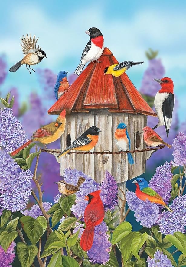 Briarwood Lane Birds and Lilacs Spring Garden Flag