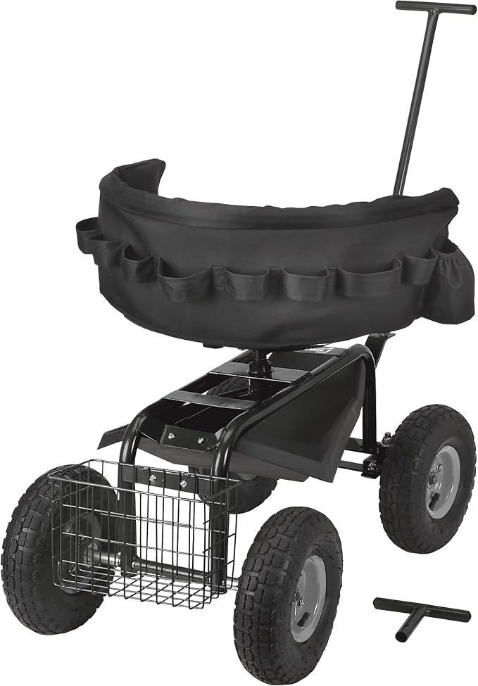Strongway Deluxe Rolling Garden Seat with Easy Change Turnbars