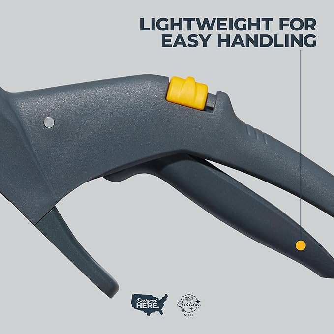 Woodland Tools Regular Duty Grass Shears – Fixed Steel Blades, Lightweight Manual Grass Clippers with Ergonomic Handle for Trimming Around Beds, Edging Paths, and Tight Spaces
