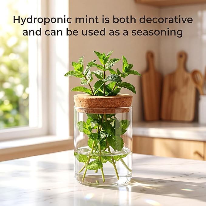 6Pcs Glass Plant Propagation Stations, Desktop Flower Vases, 3 Size Hydroponic Glass Container Vase (2 Large & 2 Medium & 2 Small) for Plant Cuttings, Desks, Houses, Living Room, Bedroom, Office Decor