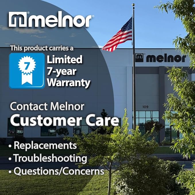 Melnor 65102-AMZ Sprout Metal 8-Pattern Sprinkler and QuickConnect Product Adapter Amazon Bundle, Blueberry Blue