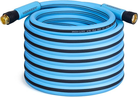 Garden Hose 5/8" x35FT, Heavy Duty 450B.P Water Hose Handle Lawn & Garden Watering Equipment 3/4" Solid Brass Fittings