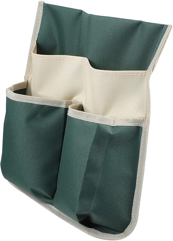 Garden Kneeler Tool Bag Large 600D Durable Organizer with Multiple Pockets Lightweight Foldable Pouch for Easy Storage of Gardening Tools 12.59X12.20X0.11In