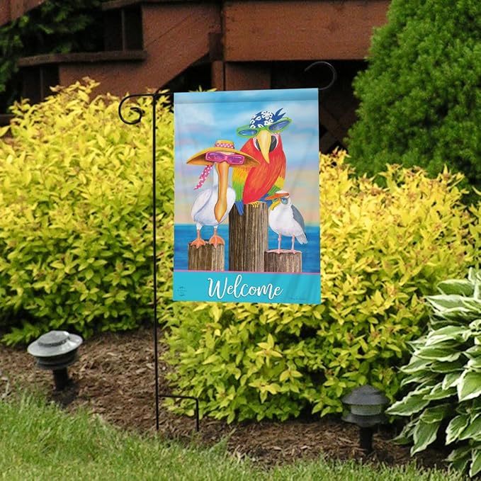 Briarwood Lane Coastal Bird Welcome Summer Garden Flag
