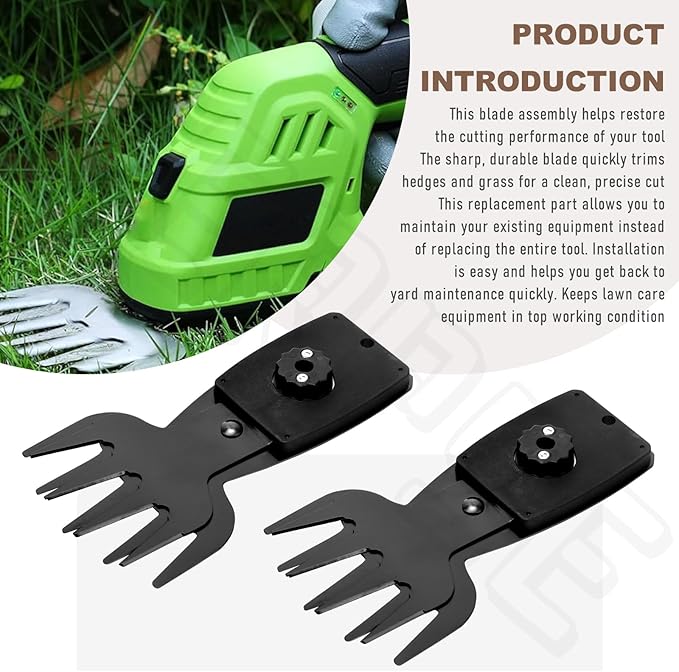 2 Pack 302348001 Hedge Trimmer Grass Shear Blade Assembly Compatible with Homelite P2906VNM P2900VNM P2900