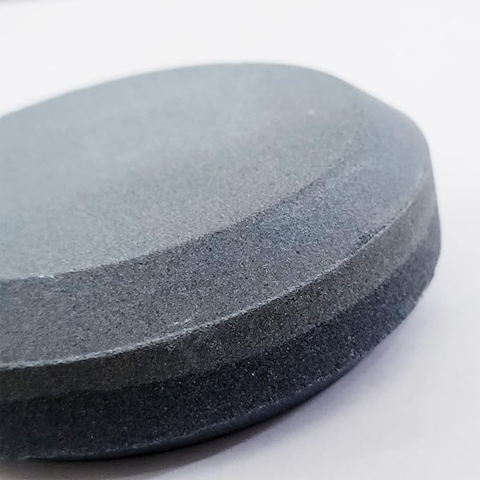 Pair of Sharpening Stone Whetstone Hatchet Sharpener Puck Dual Grit 120# /180# Round Tool Set