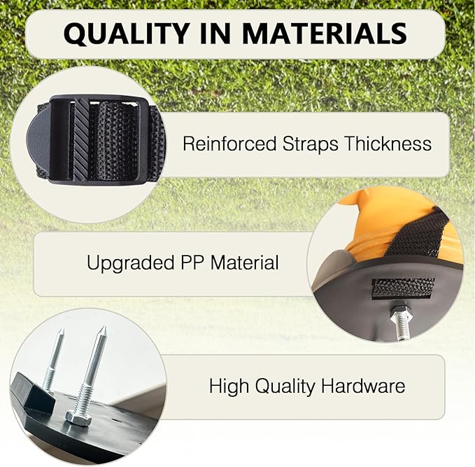 Lawn Aerator Shoes Set with Shovel, All New Unique Design Soild Installation Heavy Duty Spiked Aerating Sandals, for Yard Patio Lawn Garden - Medium