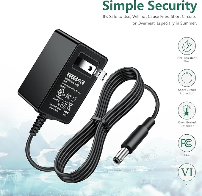 9V AC Adapter Replacement for WORKPRO Grass Shears 7.2V Electric Trimmer 2 in 1 Cordless Garden Tools Hedge Trimmer Battery Charger Power Supply Cord UL Listed