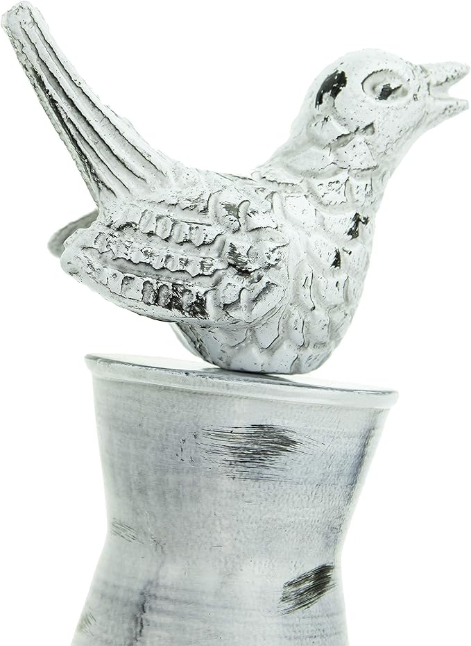 Clever Garden Heavy Duty Decorative Hose Guide - White Sparrow, 1 Pack